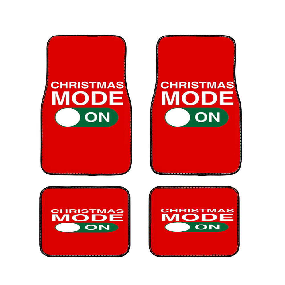 Christmas Mode On Car Floor Mats Accessories