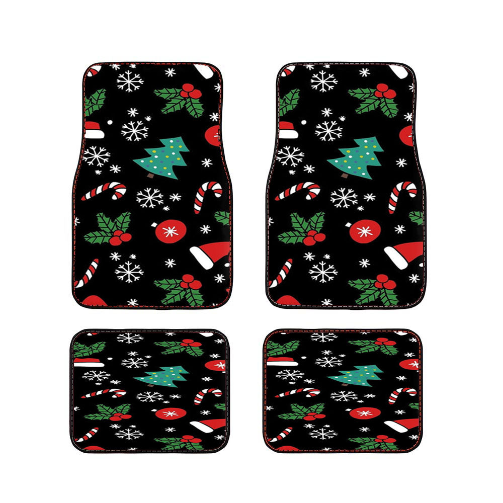 Christmas Objects Pattern Car Floor Mats Accessories