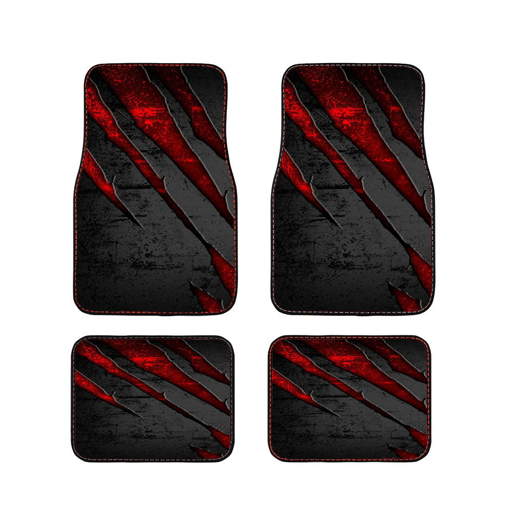 Claw Effect Pattern On Metal Style Car Floor Mats Accessories