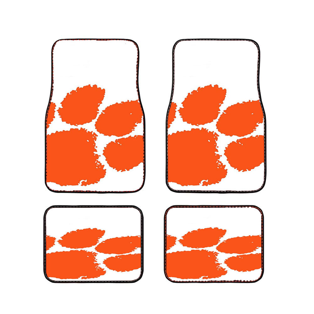 Clemson Tiger Paw Logo Car Floor Mats Accessories