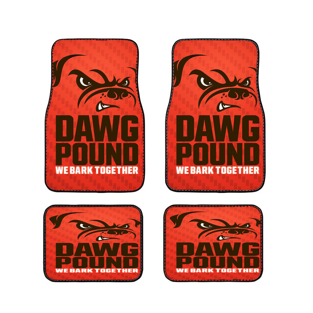 Cleveland Browns Dawg Pound Bark Together Car Floor Mats Accessories