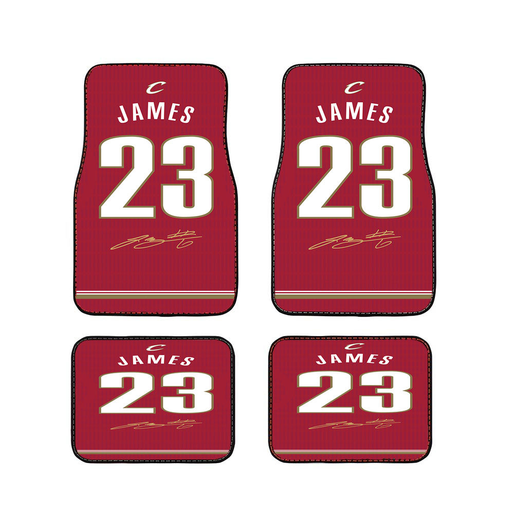 Cleveland Cavaliers James Red Car Floor Mats Accessories