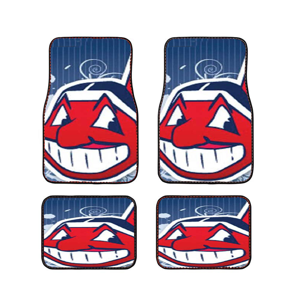 Cleveland Indians Pinstripes Car Floor Mats Accessories