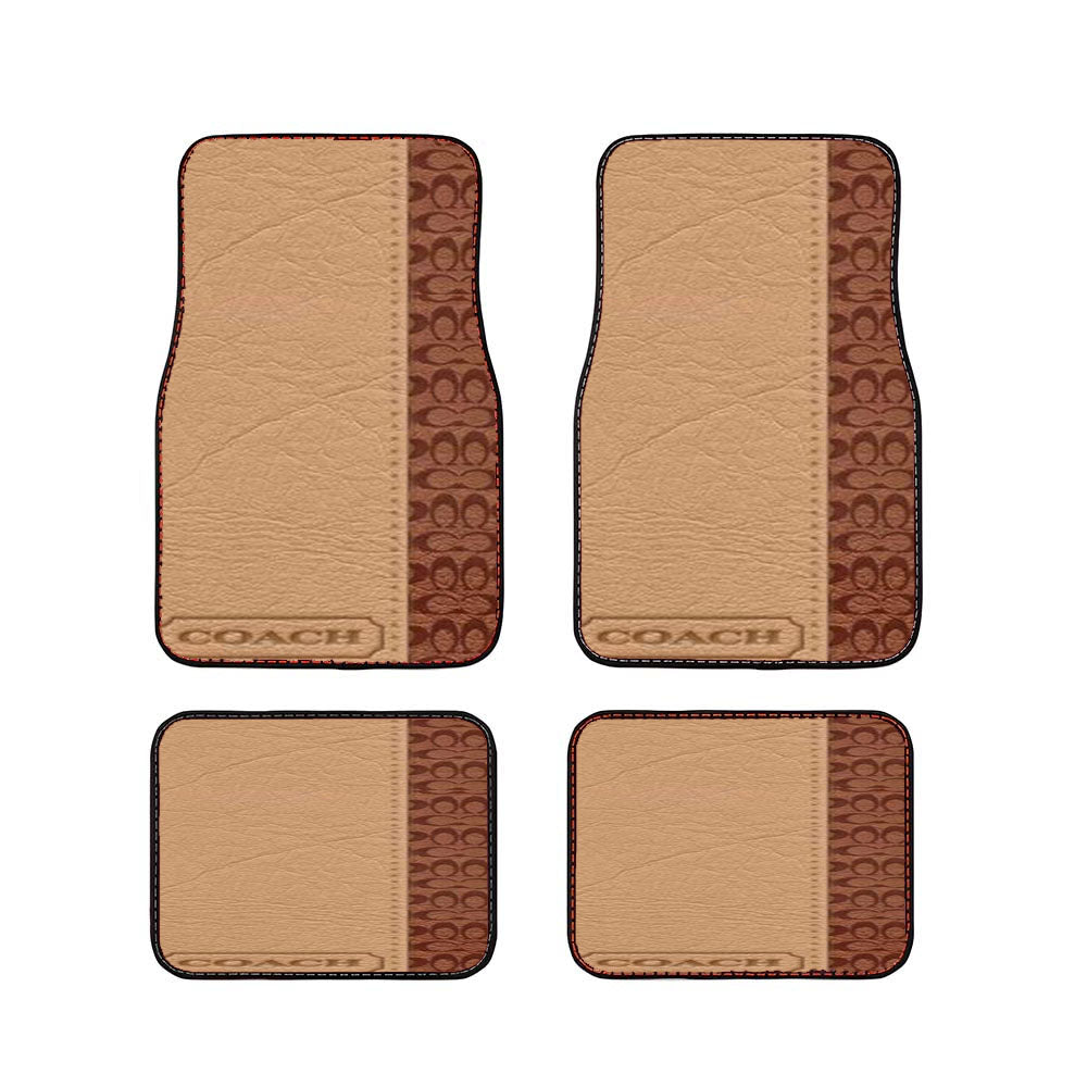 Coach Brown Car Floor Mats Accessories