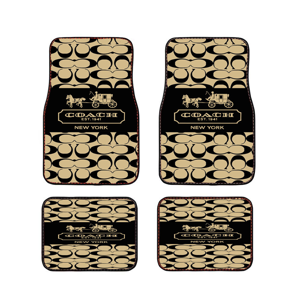 Coach Logo Wallpaper Car Floor Mats Accessories