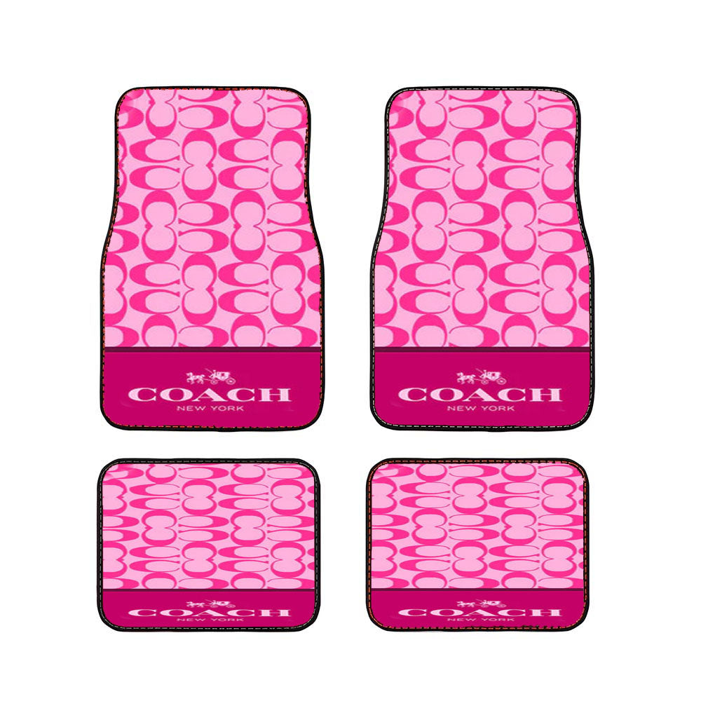 Coach New York Pink Pattern Car Floor Mats Accessories