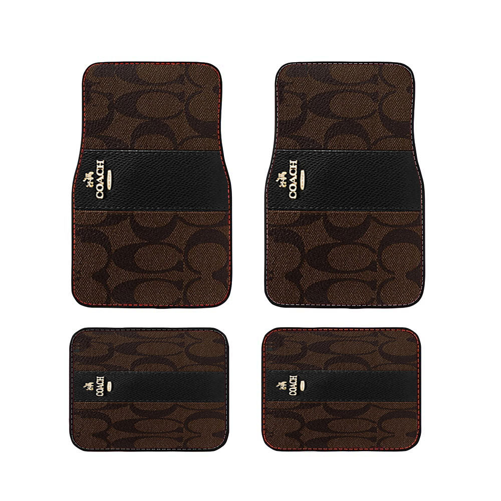 Coach Wallet Pattern Car Floor Mats Accessories