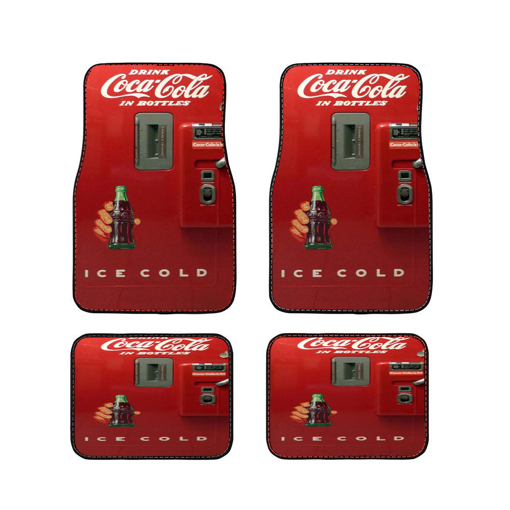 Coca Cola In Bottles Ice Cold Vending Machine Car Floor Mats Accessories