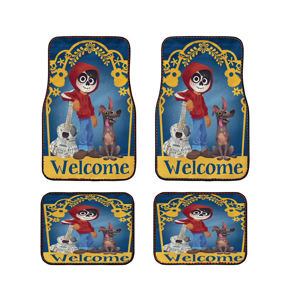 Coco Welcome Miguel And Dante Day Of The Dead Car Floor Mats Accessories