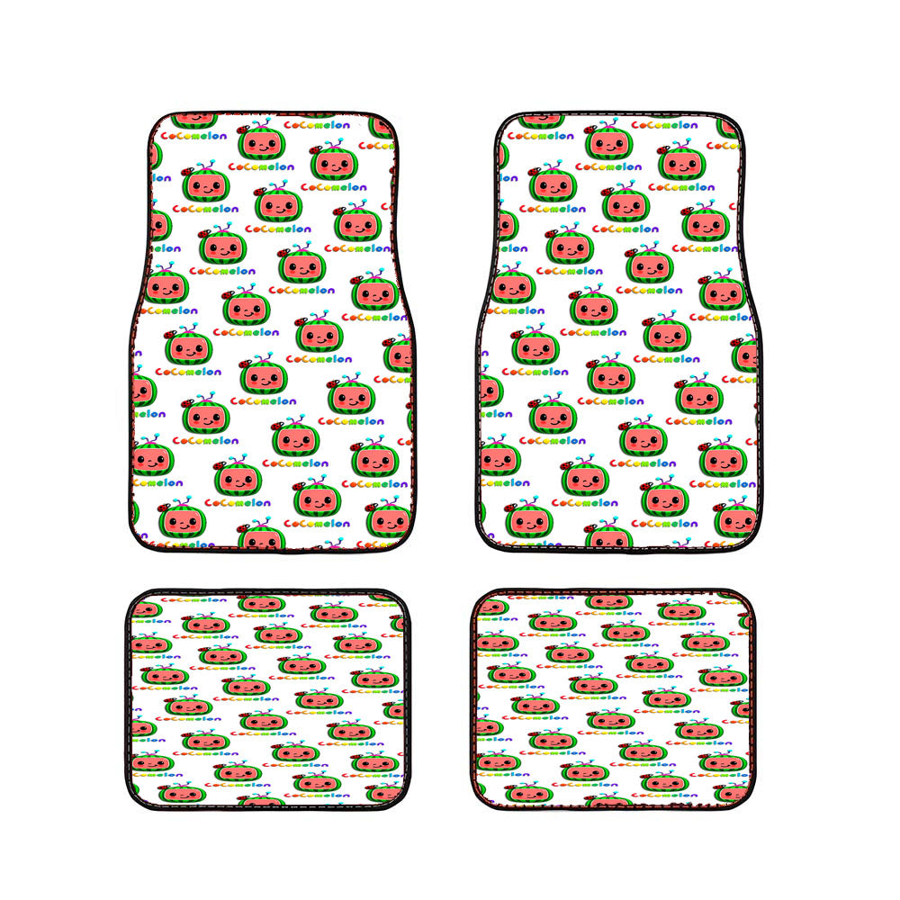 Cocomelon Pattern Car Floor Mats Accessories