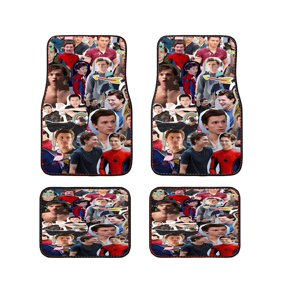 Collages Tom Holland Spiderman Car Floor Mats Accessories