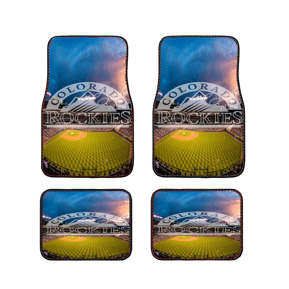Colorado Rockies Wallpaper Car Floor Mats Accessories