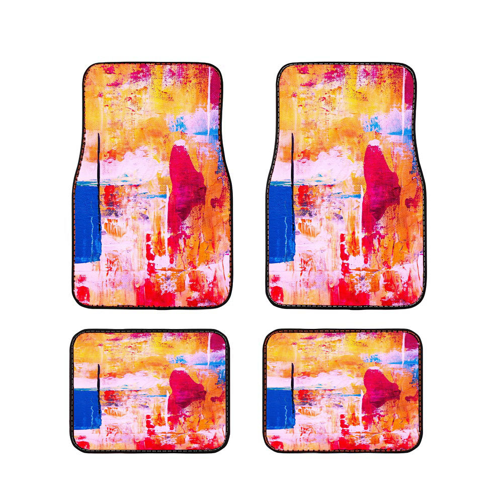Contemporary Painting Pattern Car Floor Mats Accessories