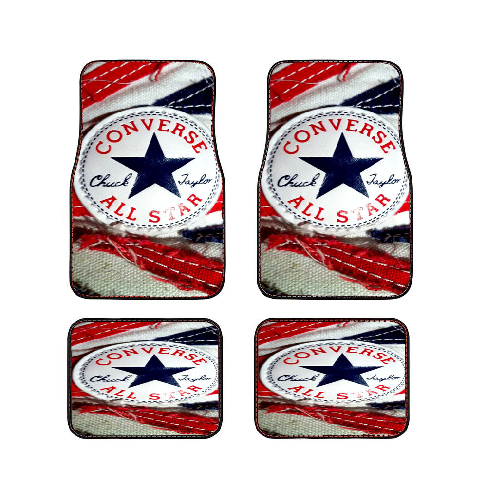 Converse All Star Chuck Taylor Red And Blue Flag Car Floor Mats Accessories