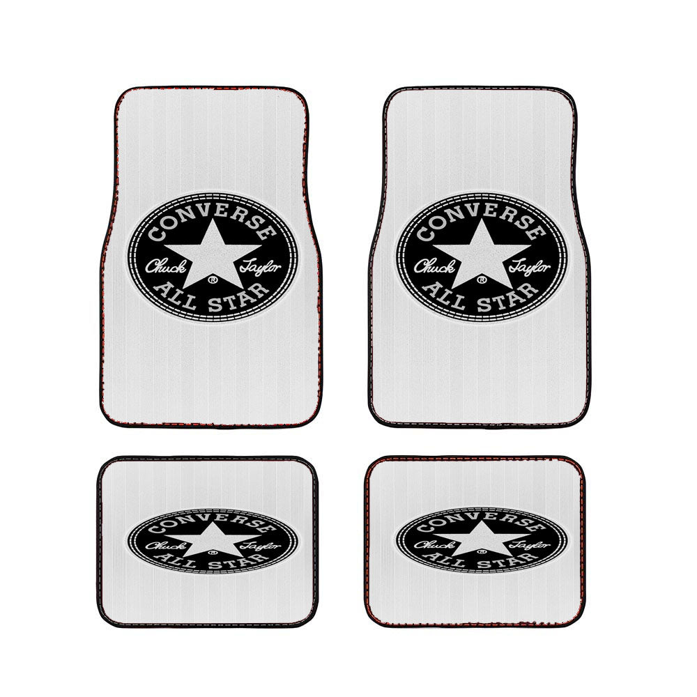 Converse Allstar Logo White Car Floor Mats Accessories