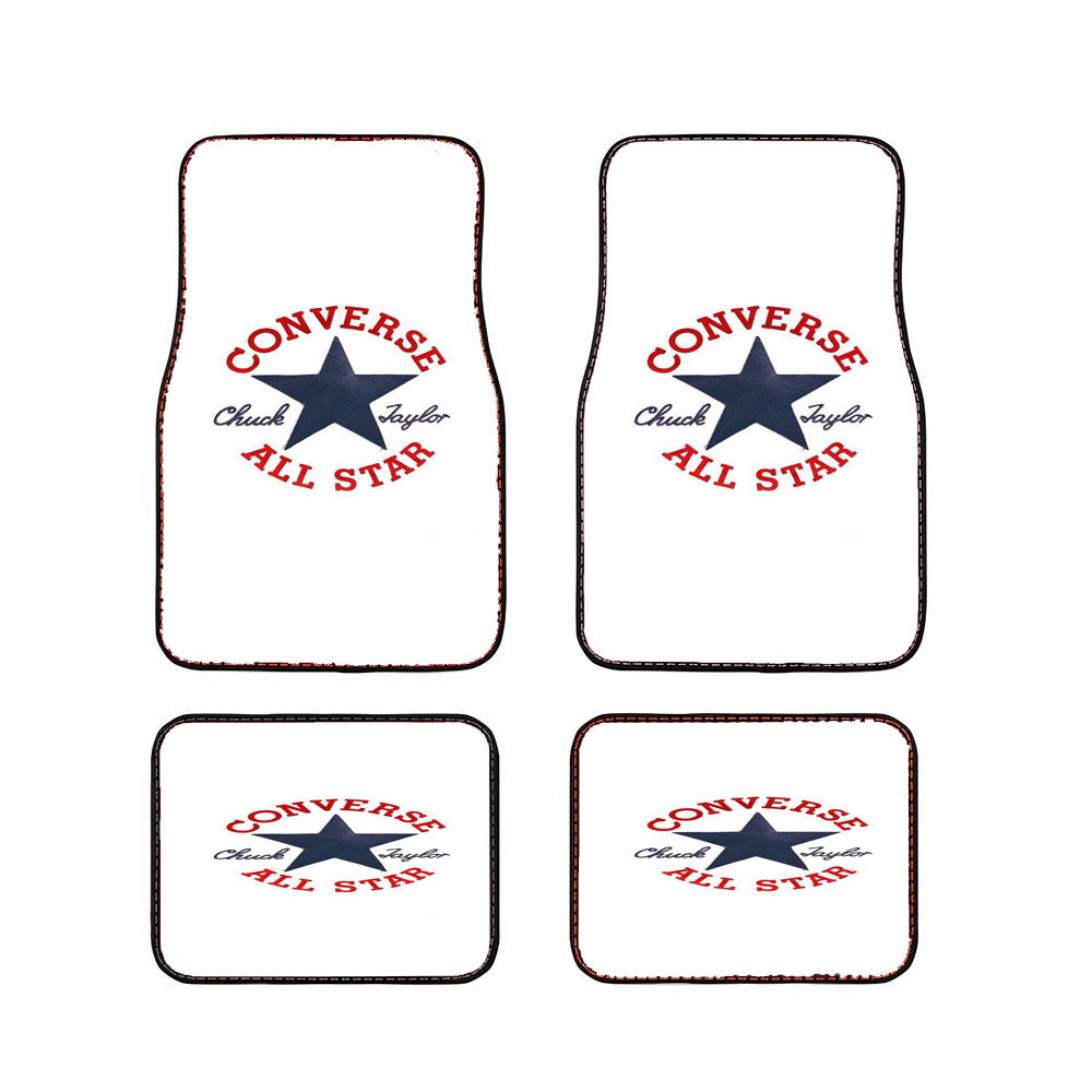 Converse In White Car Floor Mats Accessories