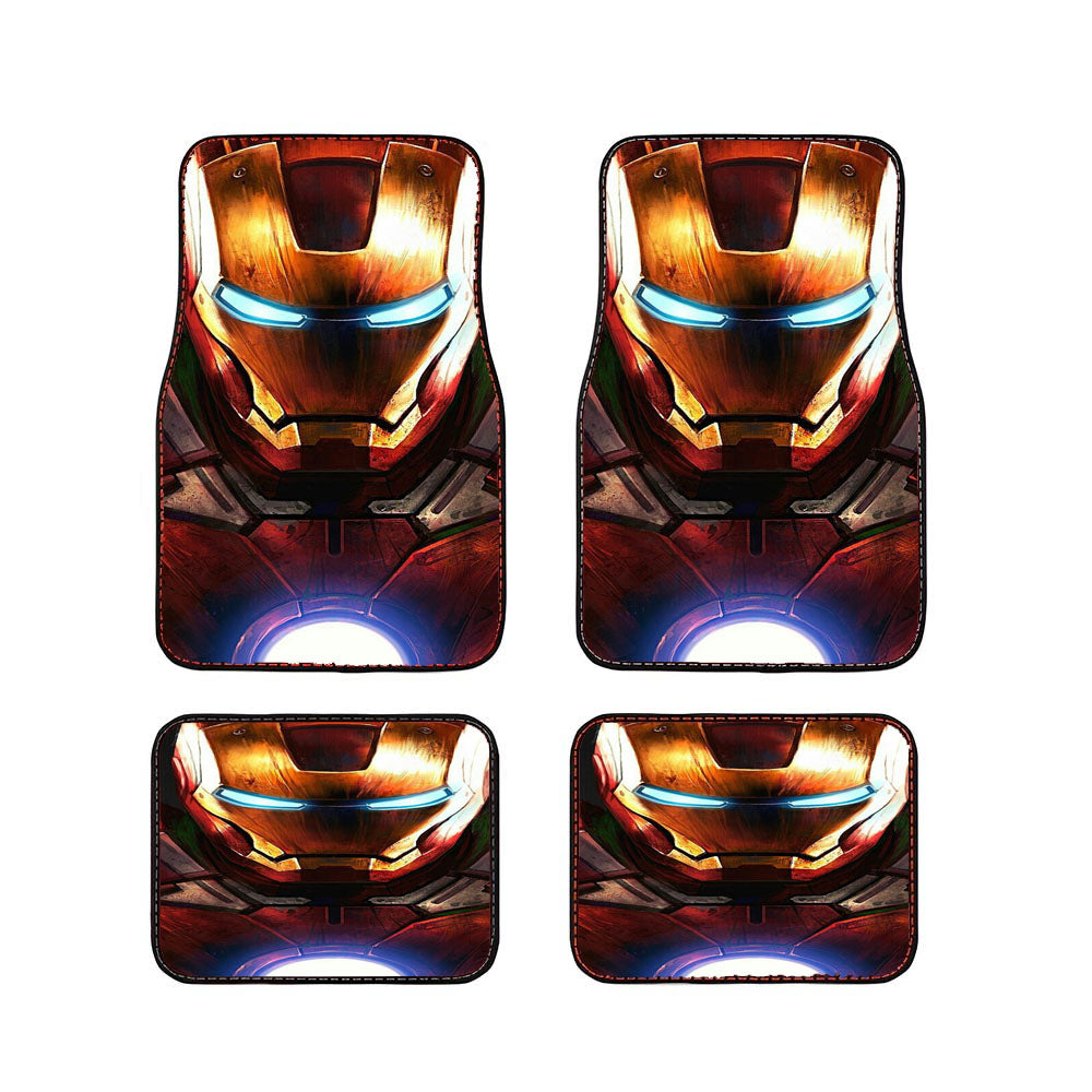 Cool Ironman Art Car Floor Mats Accessories