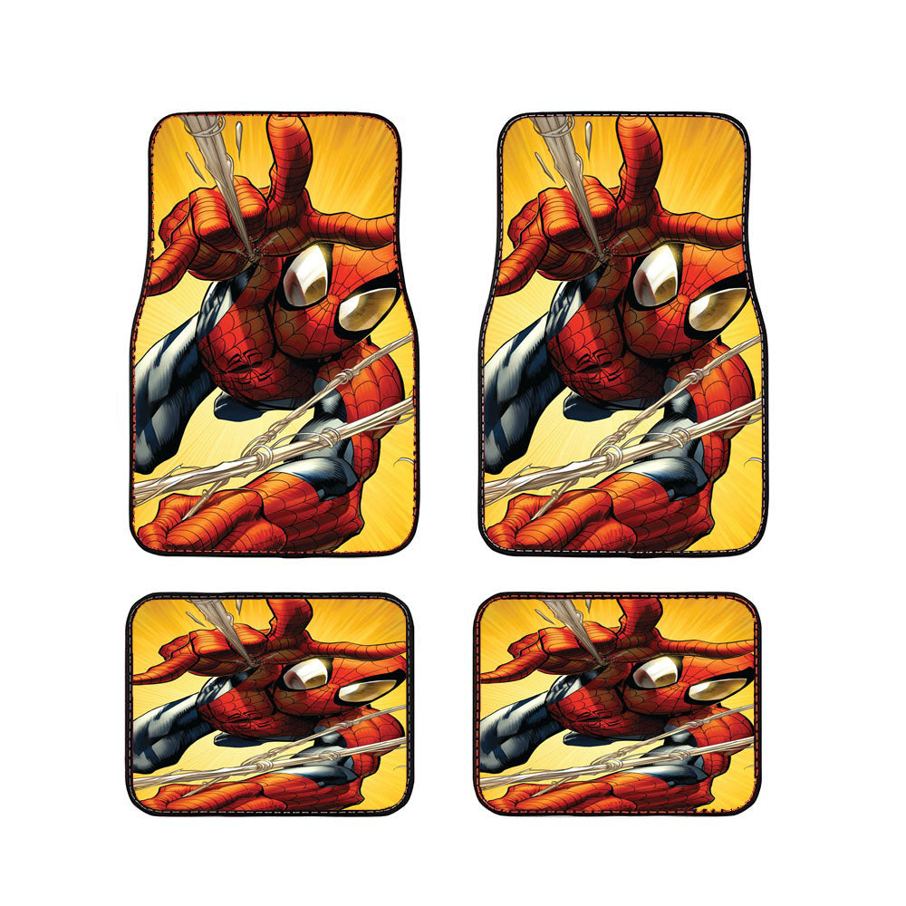 Cool Spider Man Web Car Floor Mats Accessories