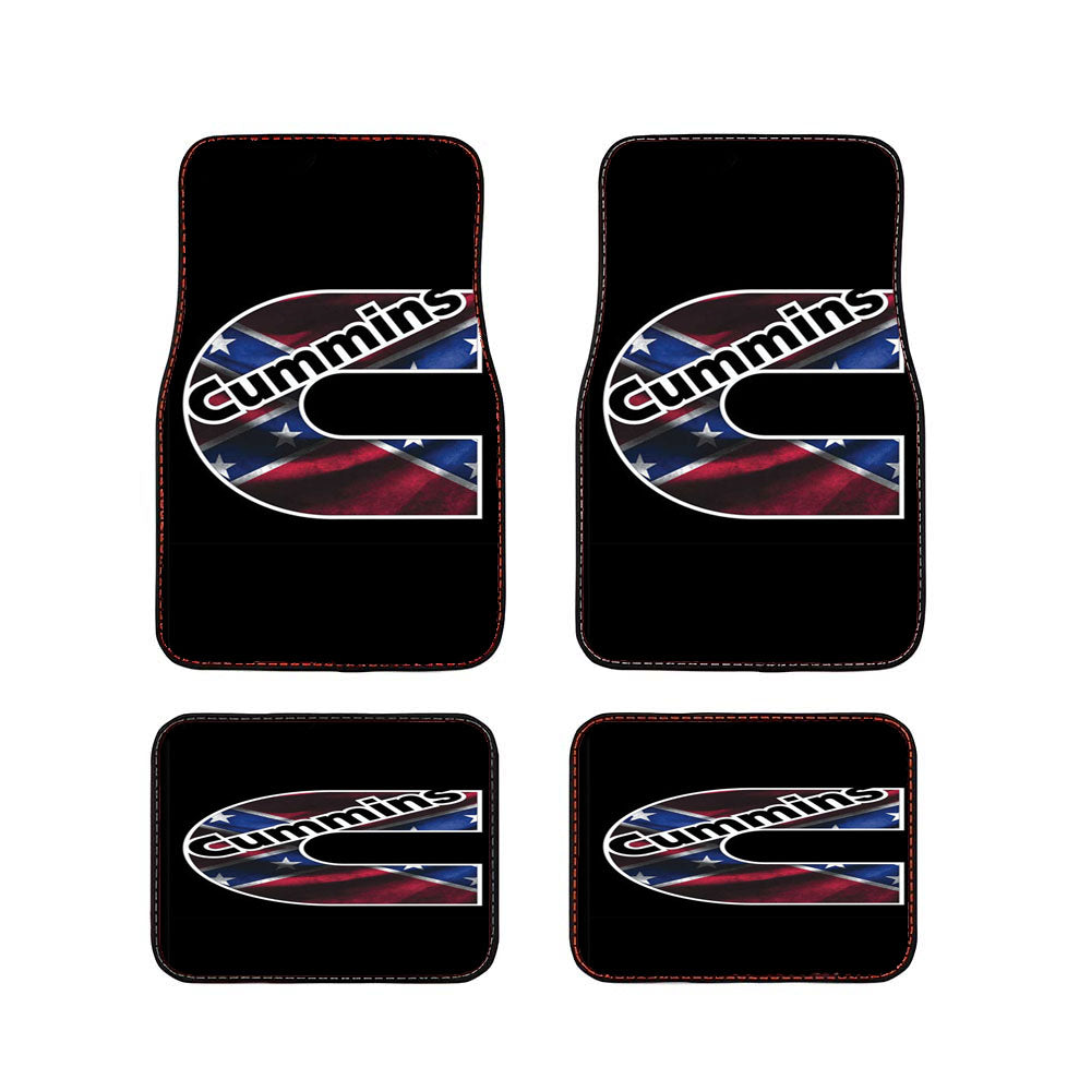 Cummins Flag Logo Car Floor Mats Accessories