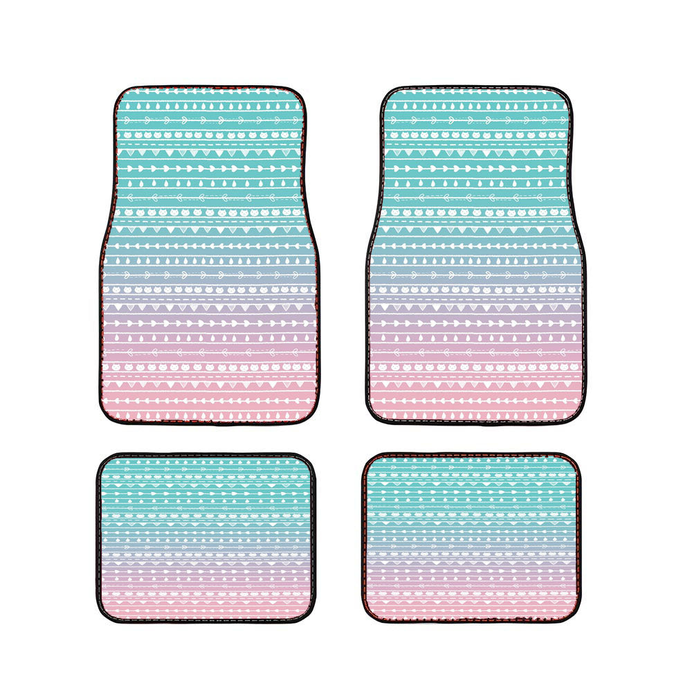 Cute Cat Pattern Car Floor Mats Accessories