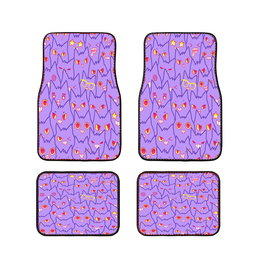 Cute Gengar Pattern Car Floor Mats Accessories