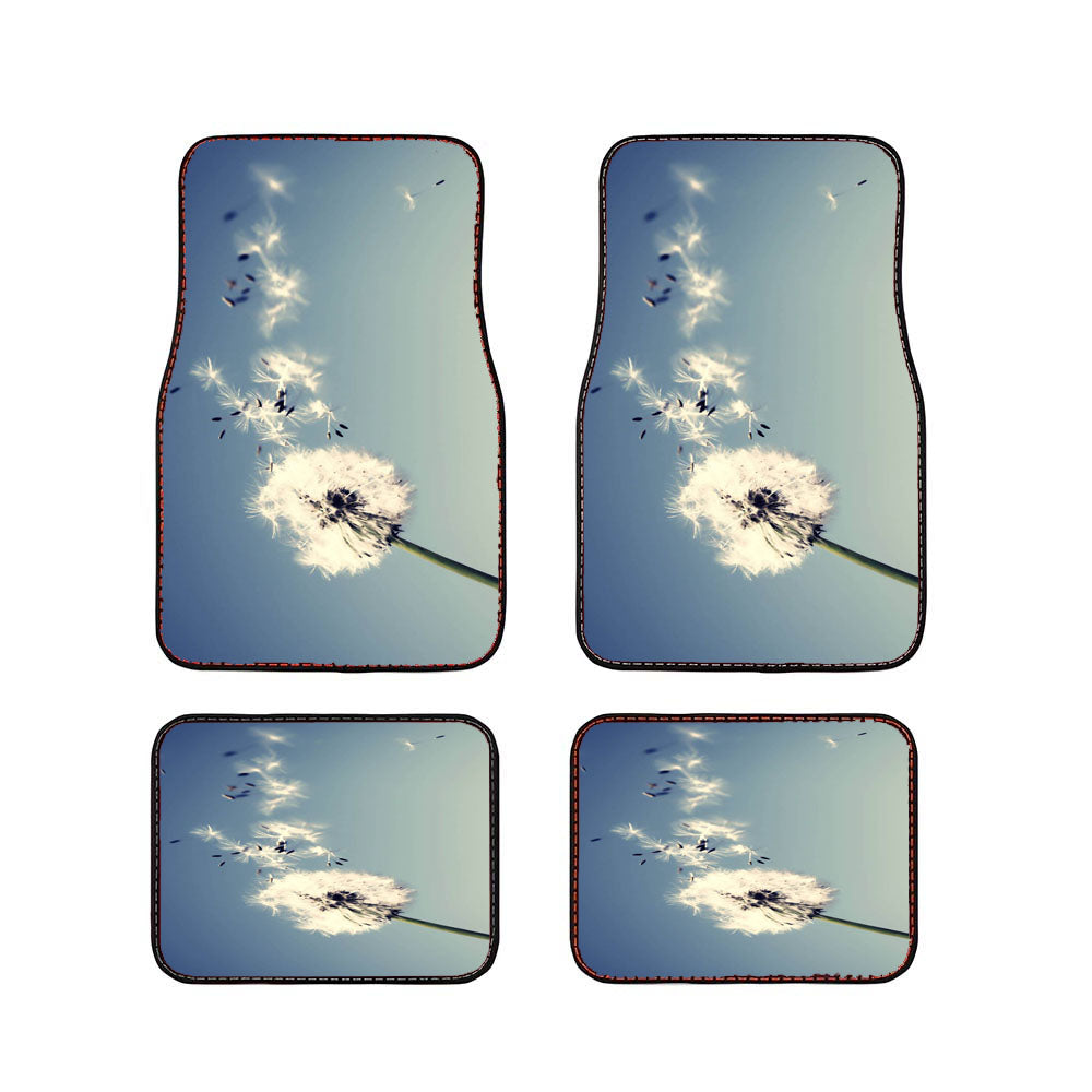 Dandelion Flower Wish Cute Custom Car Floor Mats Accessories