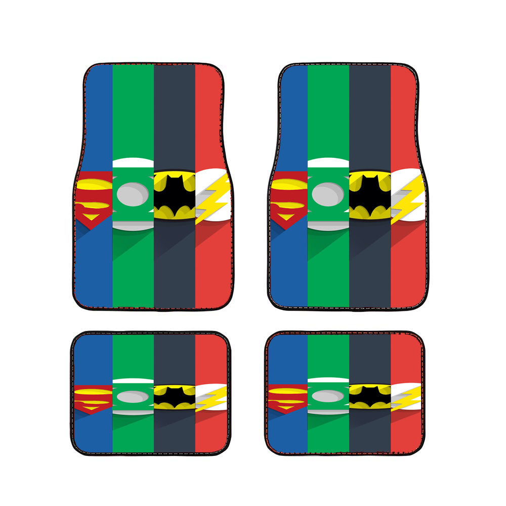 Dc Superheroes Group Car Floor Mats Accessories