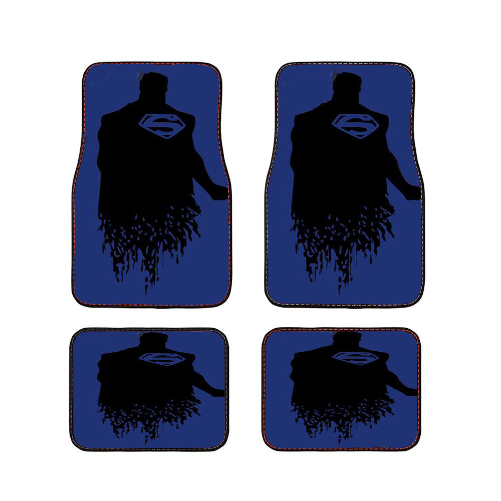 Dc Superheroes Superman Silhouette Car Floor Mats Accessories