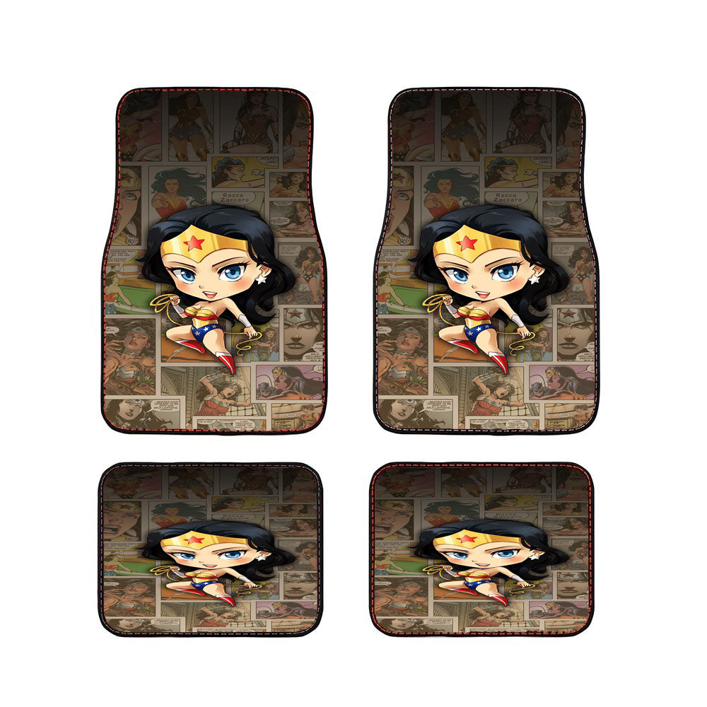 Dc Wonder Woman Comic Car Floor Mats Accessories