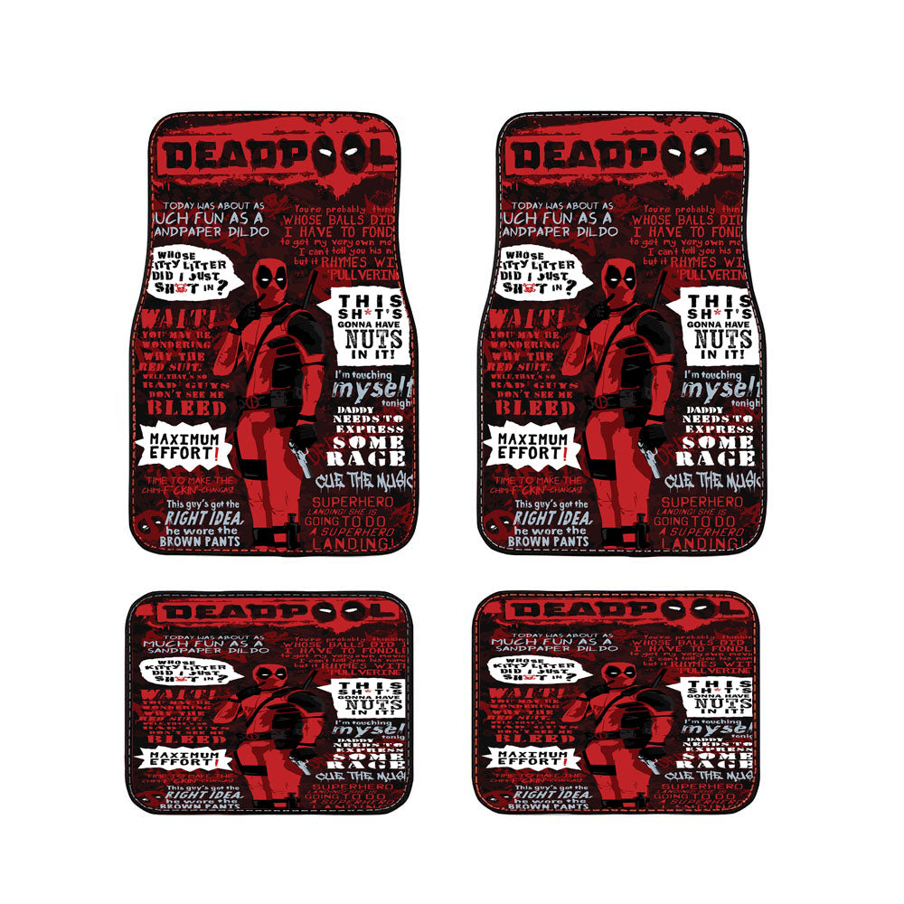 Deadpool 3 Car Floor Mats Accessories