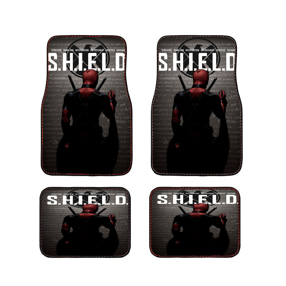 Deadpool Agents Of Shield Pattern Car Floor Mats Accessories