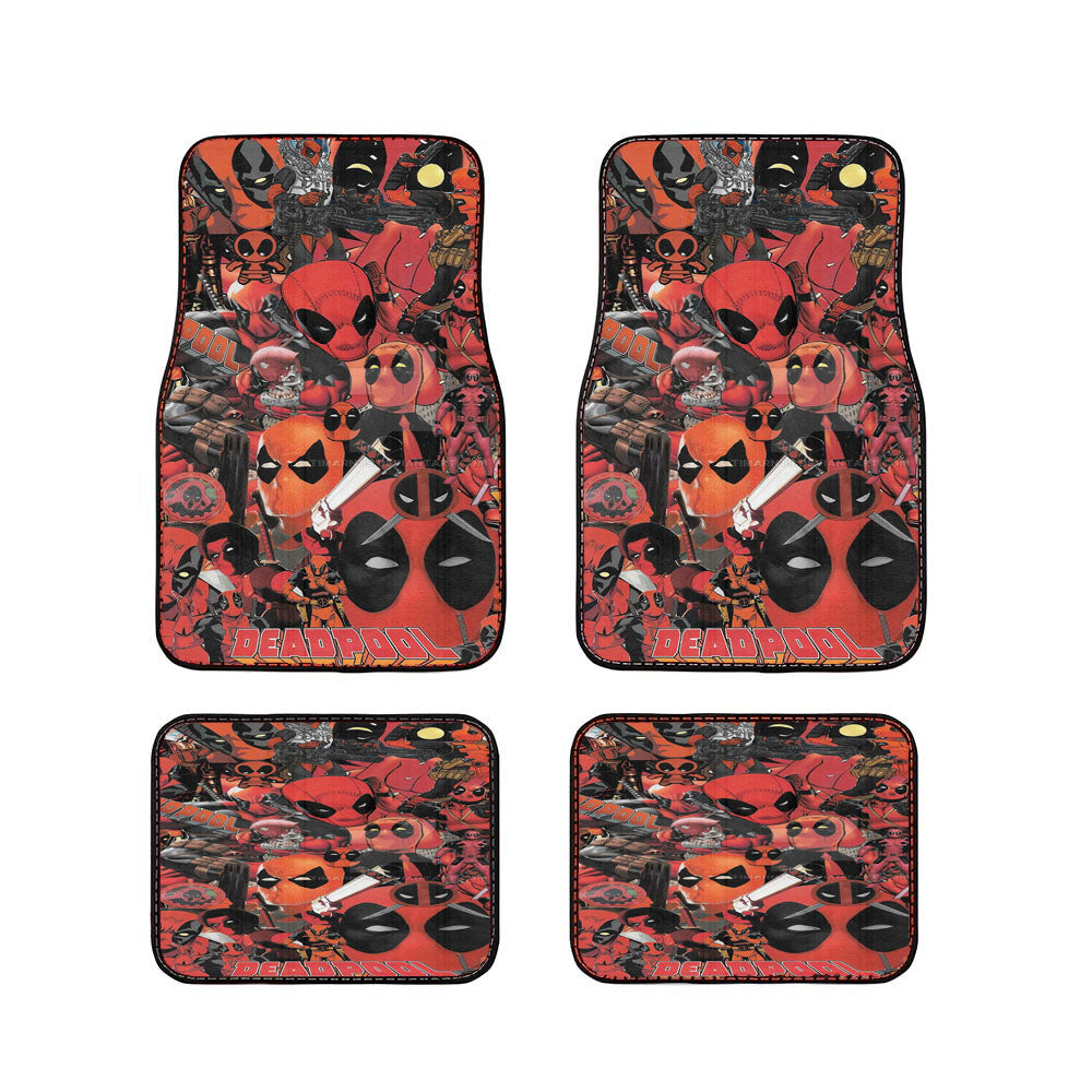 Deadpool Collage Car Floor Mats Accessories