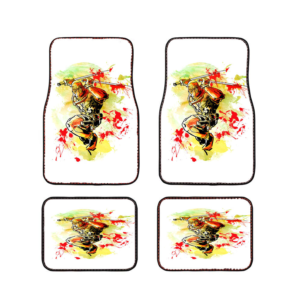Deadpool Colorful Drawing Car Floor Mats Accessories