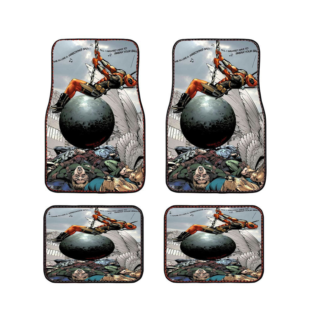 Deadpool Crazy Time Car Floor Mats Accessories