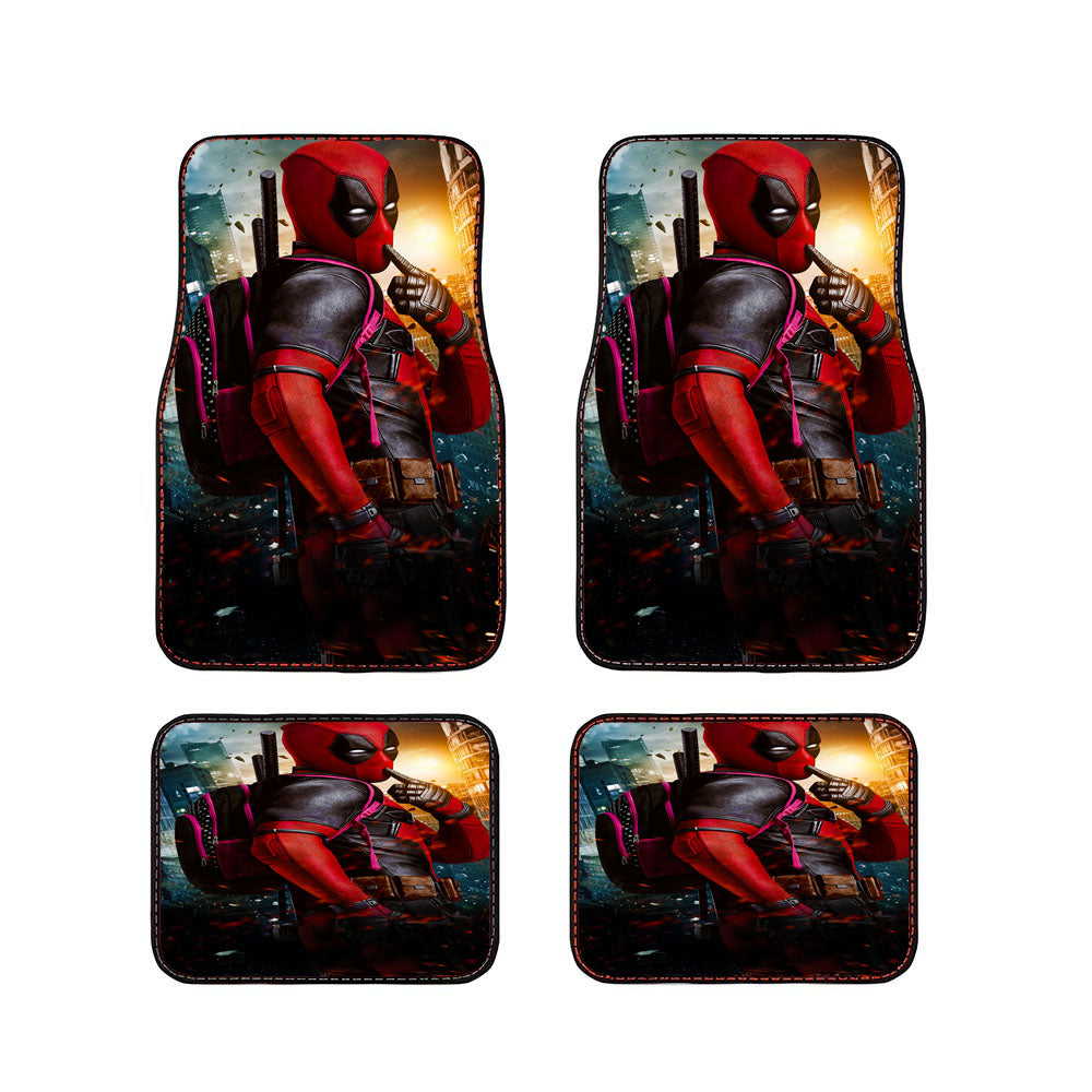Deadpool Cute Pose Car Floor Mats Accessories
