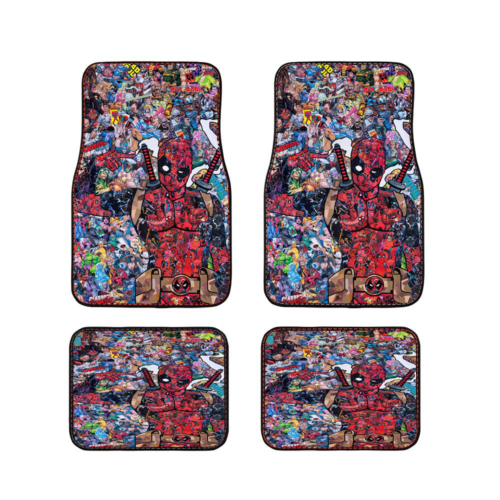 Deadpool Doodle Car Floor Mats Accessories