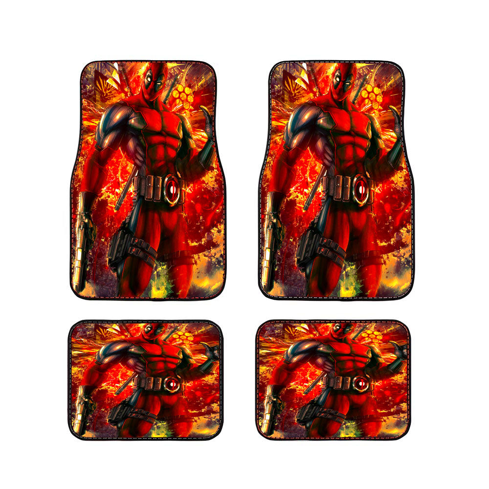 Deadpool Explode Car Floor Mats Accessories