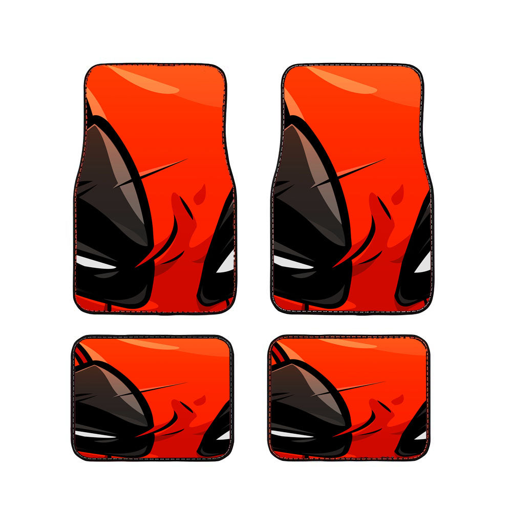 Deadpool Face Car Floor Mats Accessories