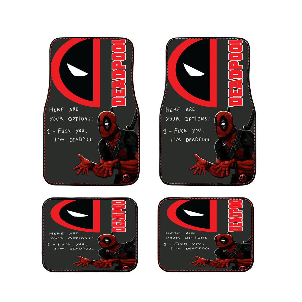 Deadpool Funny Quotes Wallpaper Car Floor Mats Accessories