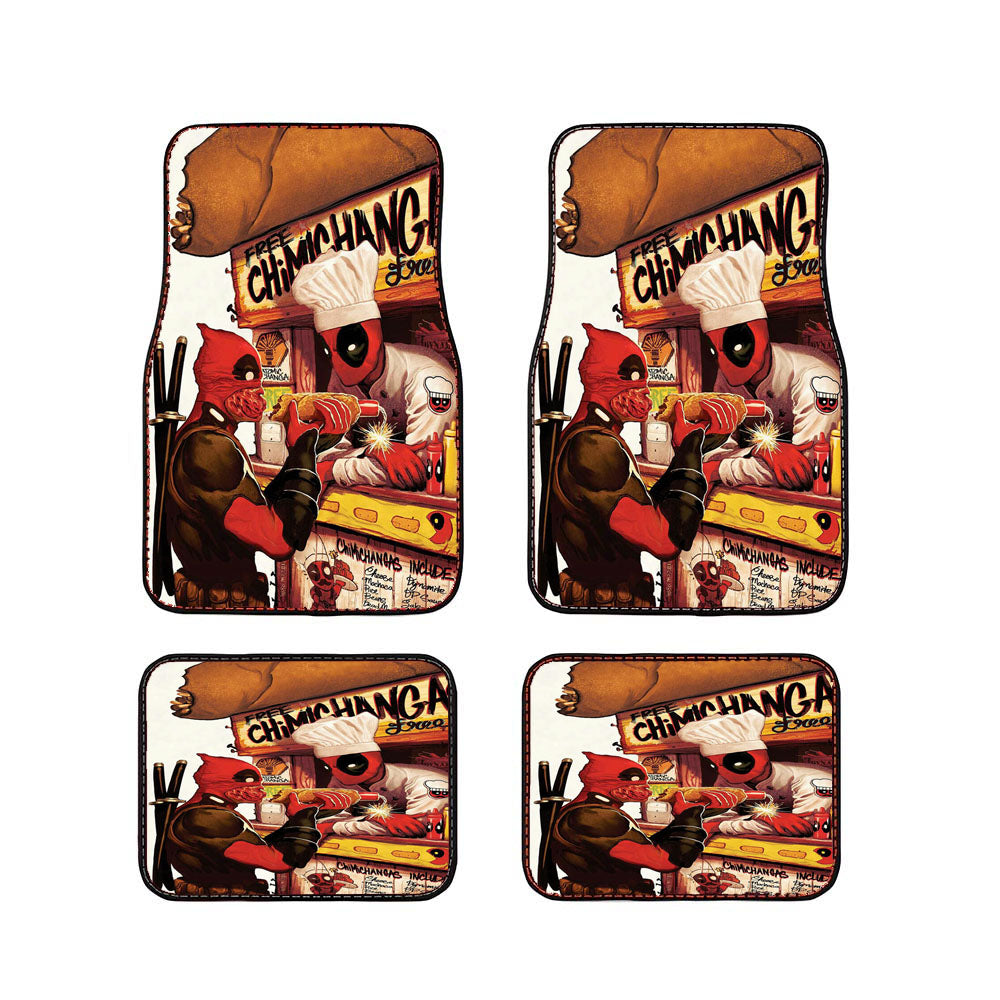 Deadpool Hotdog Car Floor Mats Accessories
