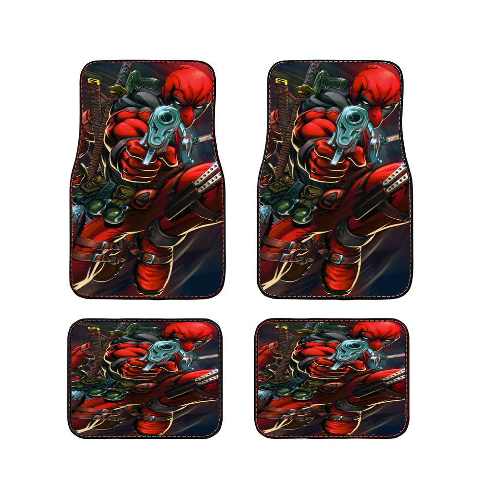 Deadpool In Action Car Floor Mats Accessories