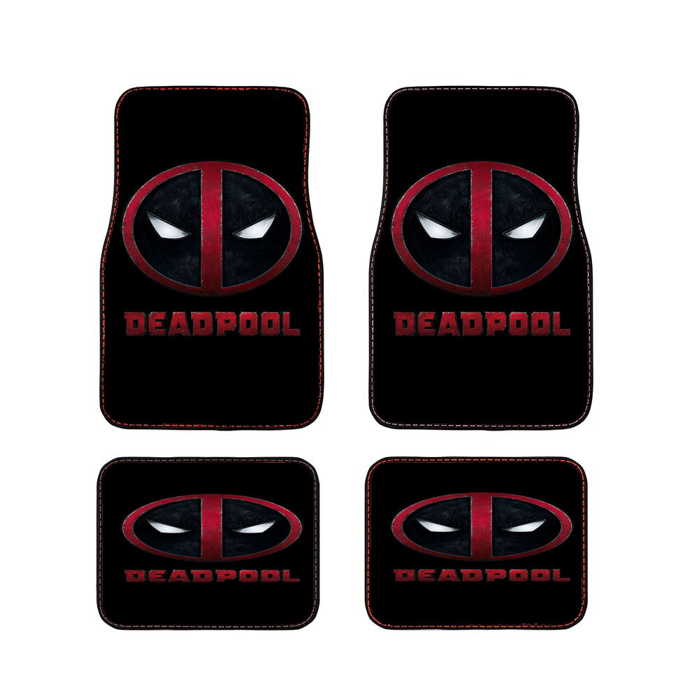 Deadpool Logo Art Car Floor Mats Accessories