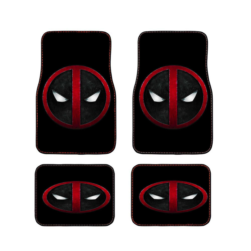 Deadpool Logo Black Car Floor Mats Accessories