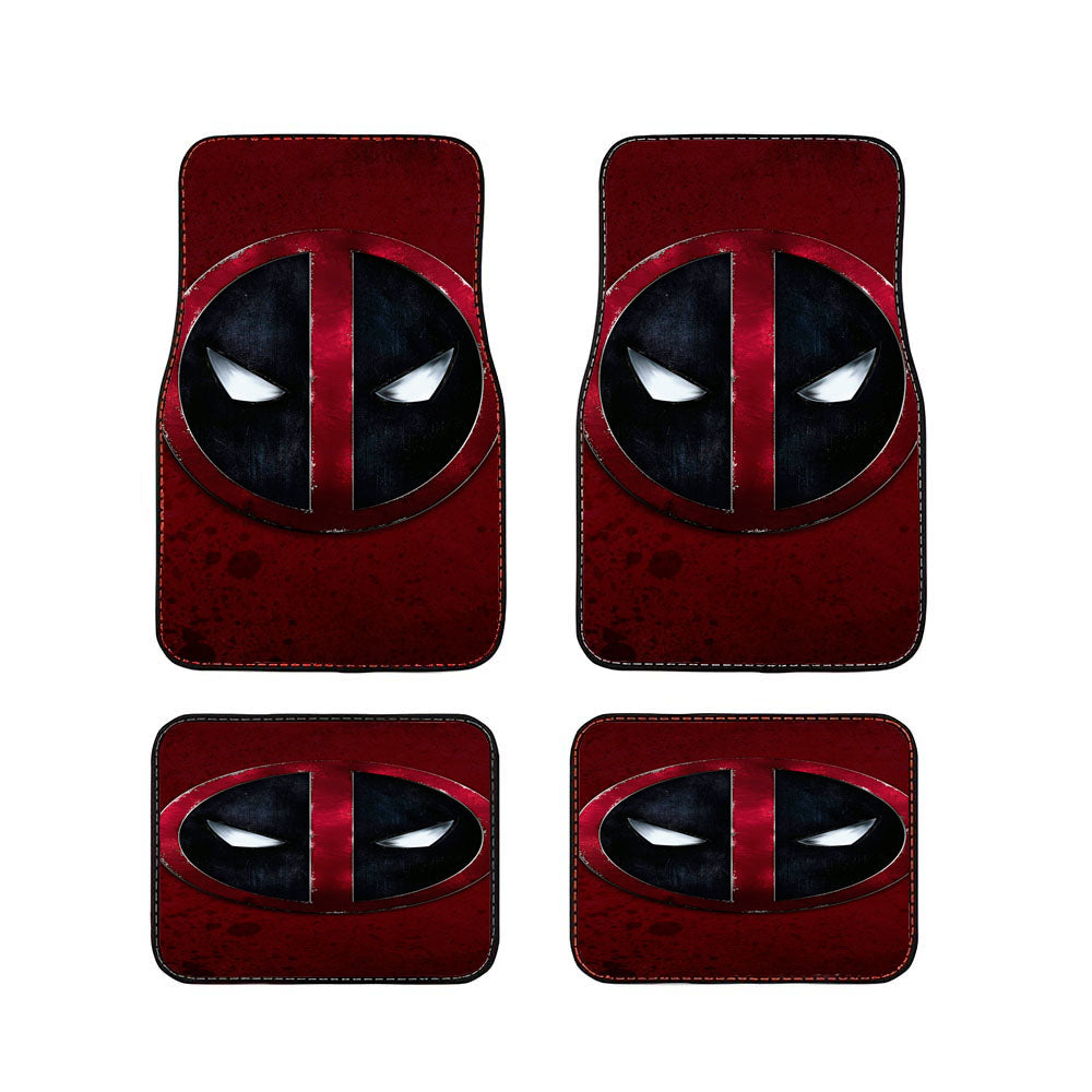 Deadpool Logo Face 2 Car Floor Mats Accessories