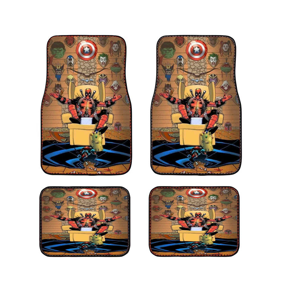 Deadpool Mask Avengers Car Floor Mats Accessories
