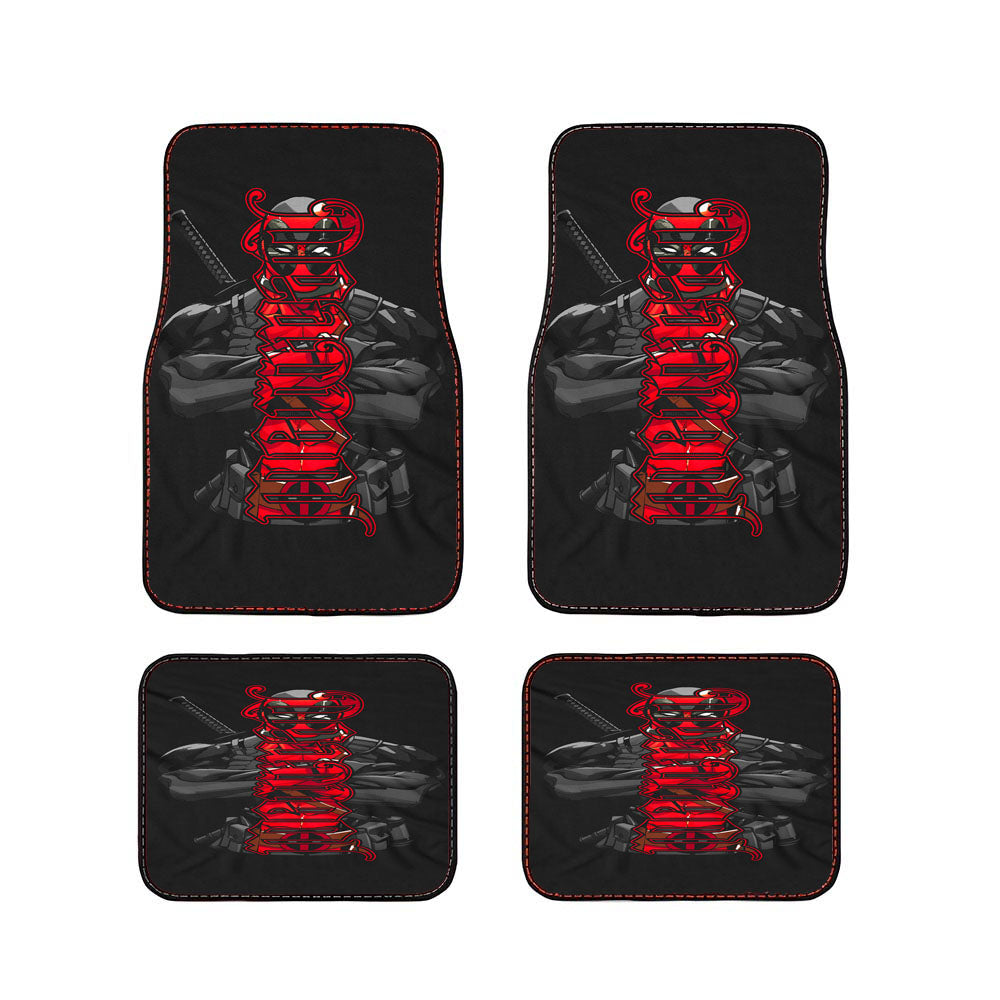 Deadpool Mercenary Car Floor Mats Accessories
