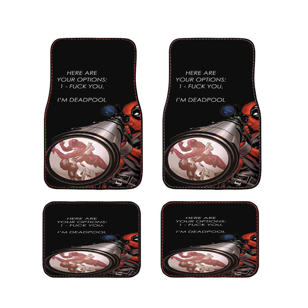 Deadpool Options Scope Car Floor Mats Accessories