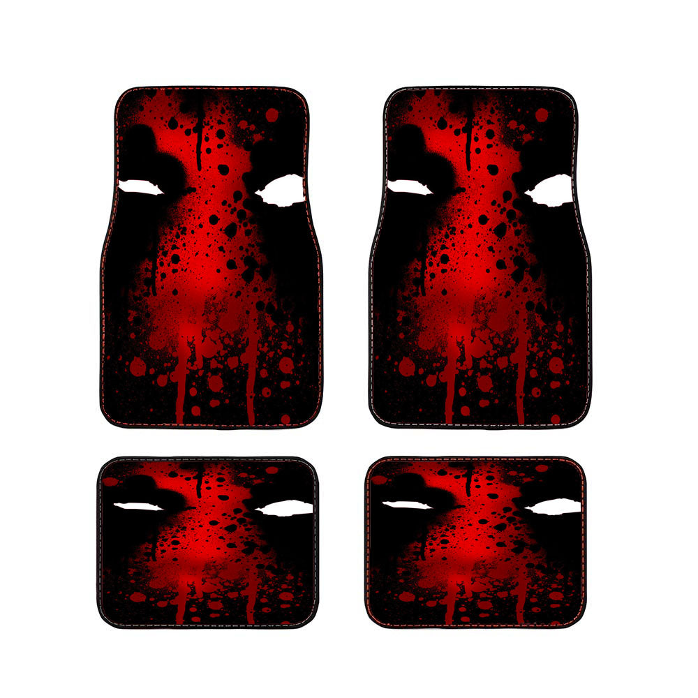 Deadpool Paint Mask Car Floor Mats Accessories