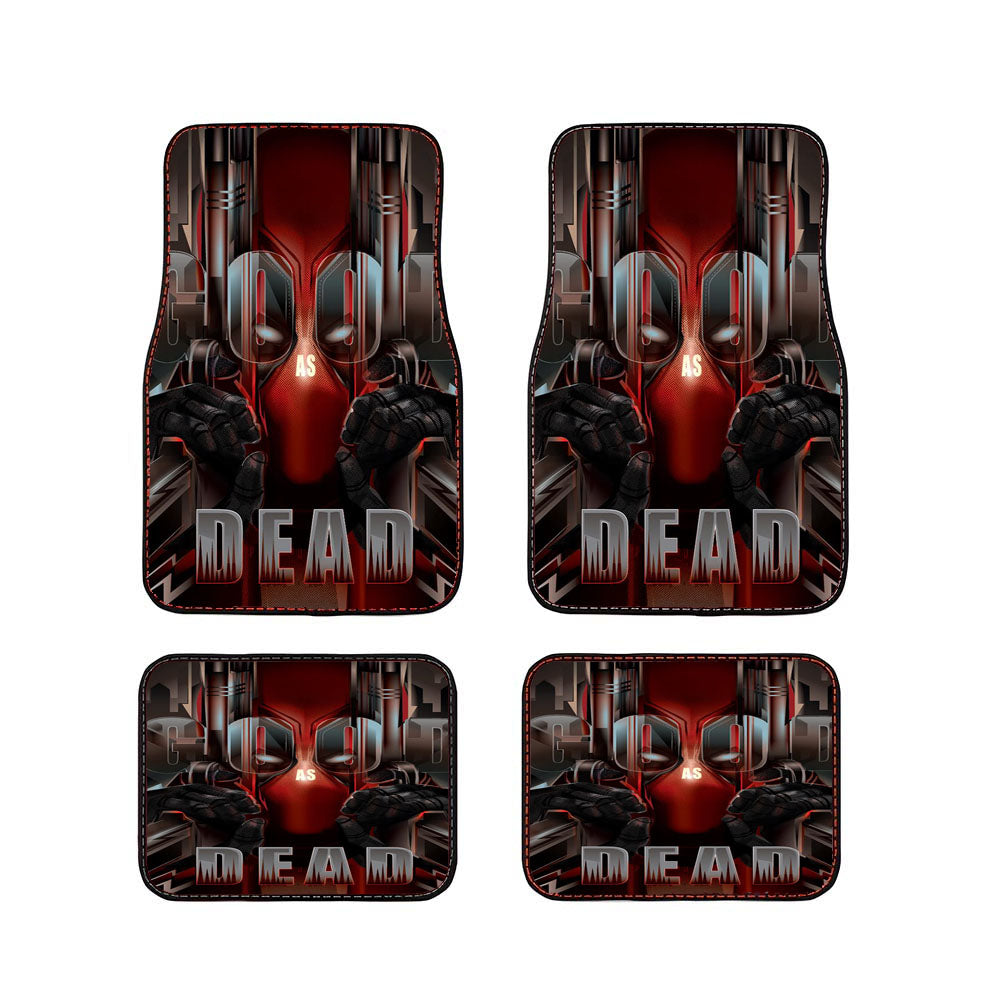 Deadpool Poster Vector Car Floor Mats Accessories