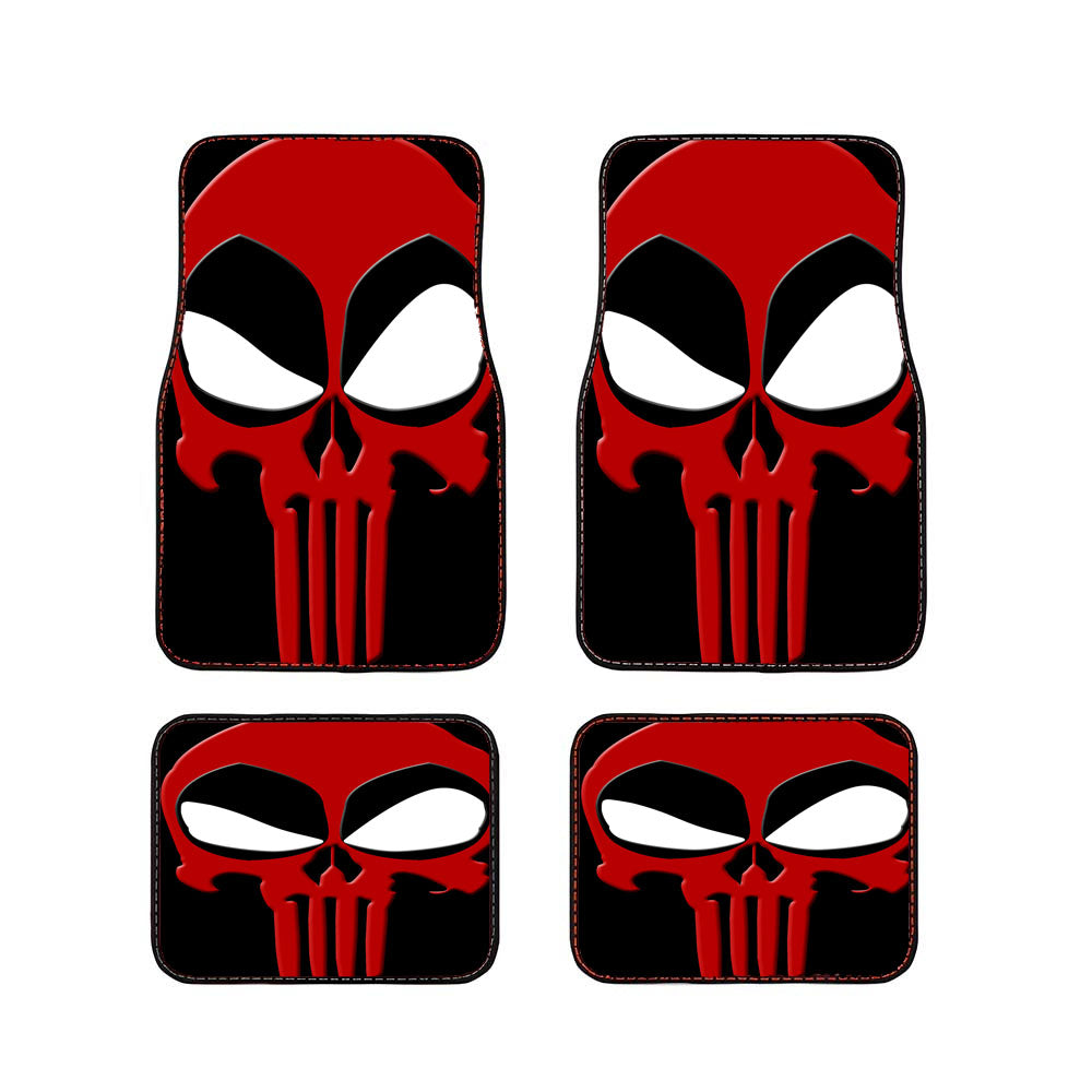 Deadpool Punisher Logo Car Floor Mats Accessories